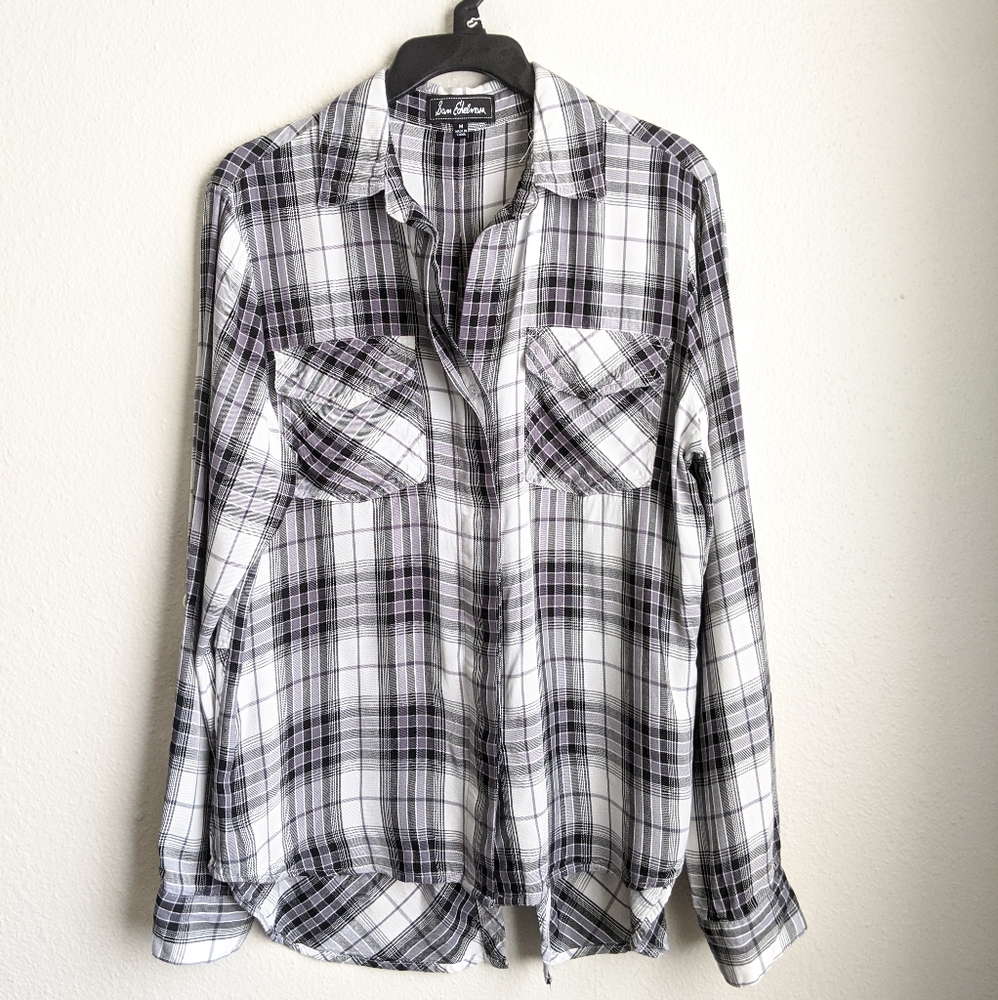 Sam Edelman Plaid Split Back Button Down - image 2